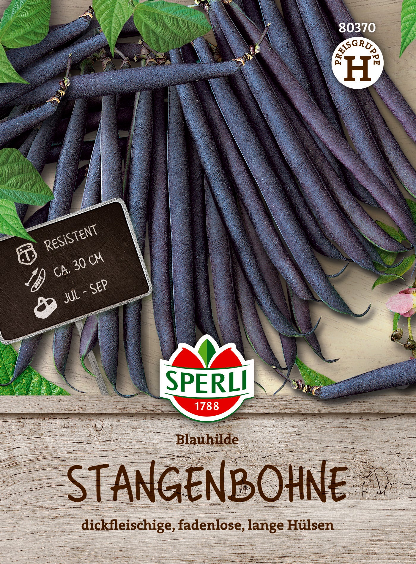 Stangenbohne Blauhilde