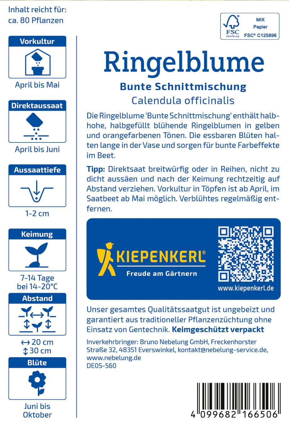 Ringelblume Bunte Schnittmischung