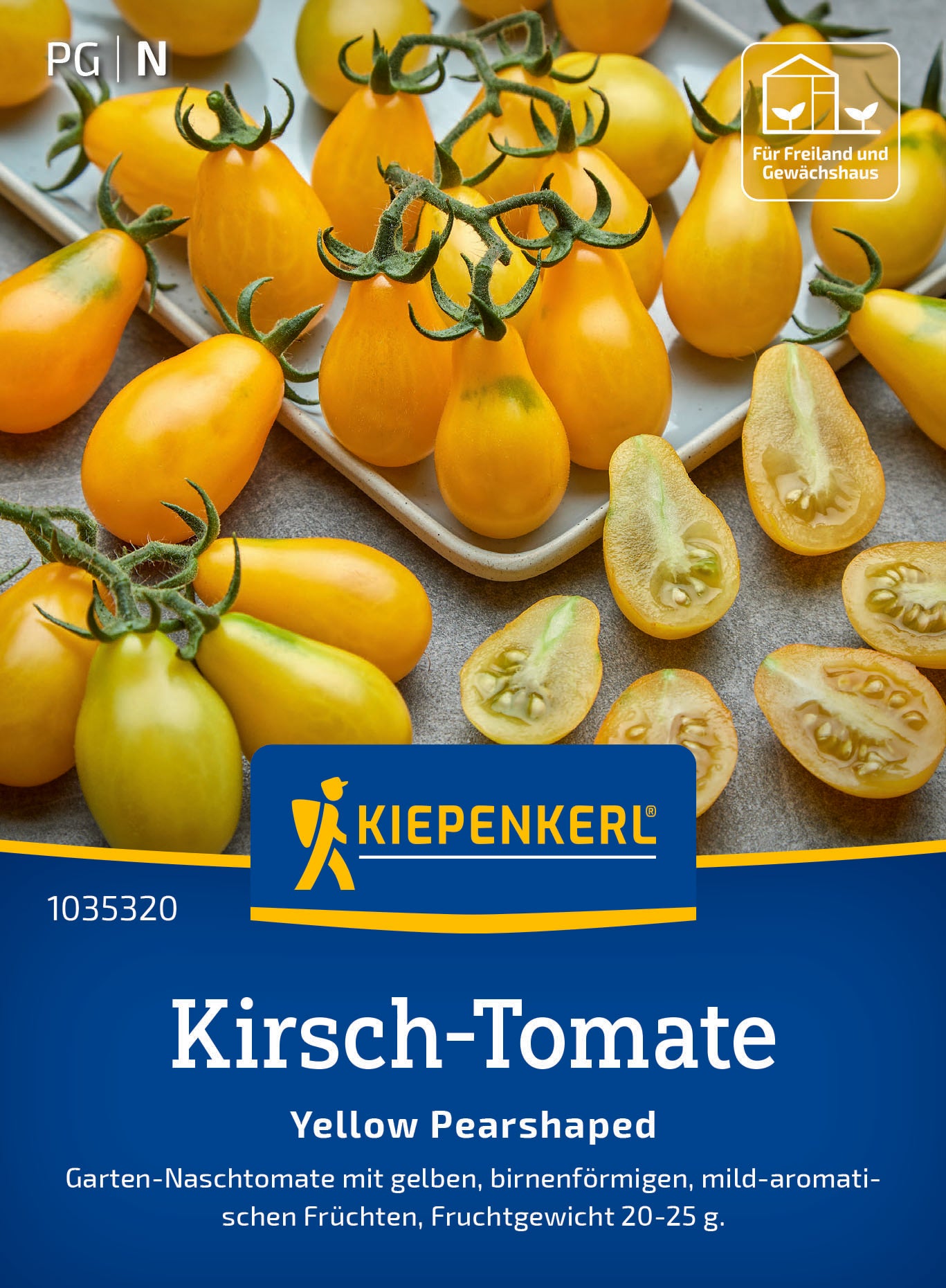 Kirsch-Tomatensamen Yellow Pearshaped