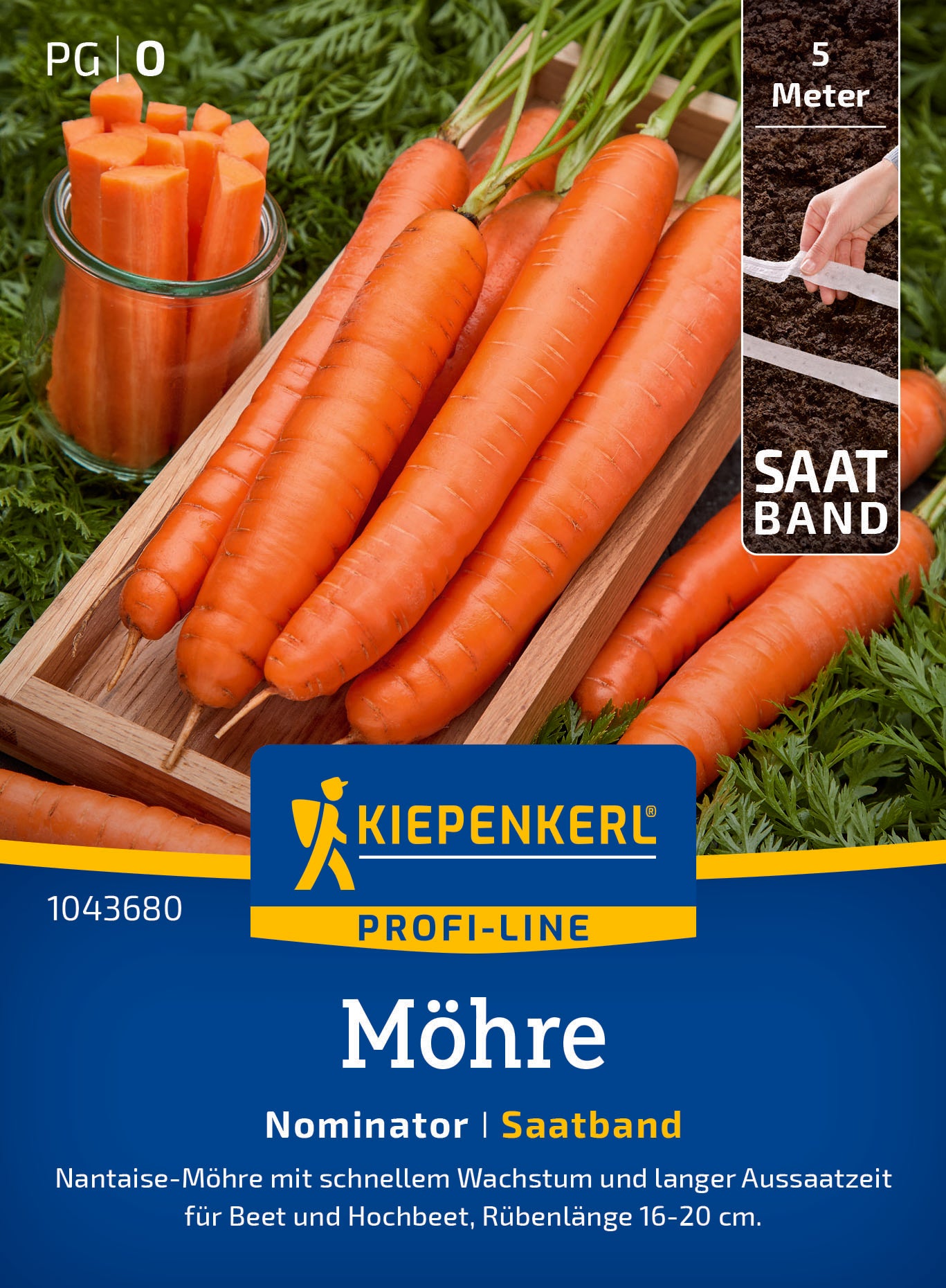 Möhre Nominator, F1, Saatband