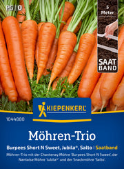 Möhren-Trio Short `N`Sweet, Salto, Jubila®, Saatband