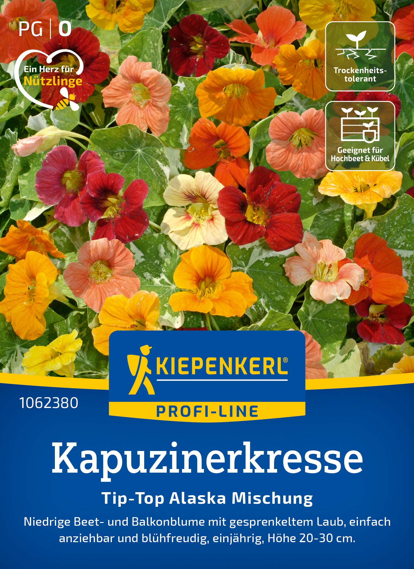 Kapuzinerkresse Tip-Top Alaska Mischung