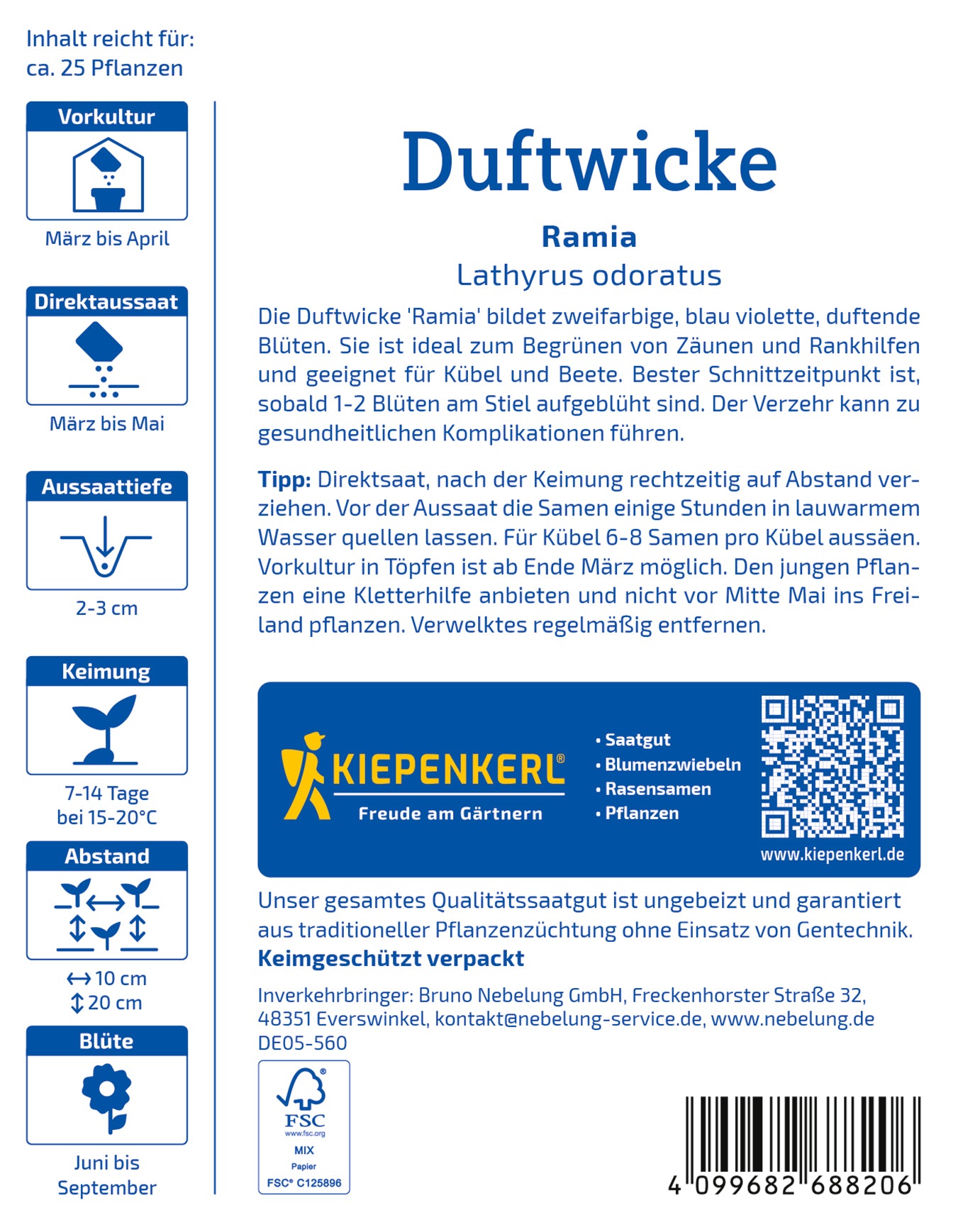 Duftwickensamen Ramia