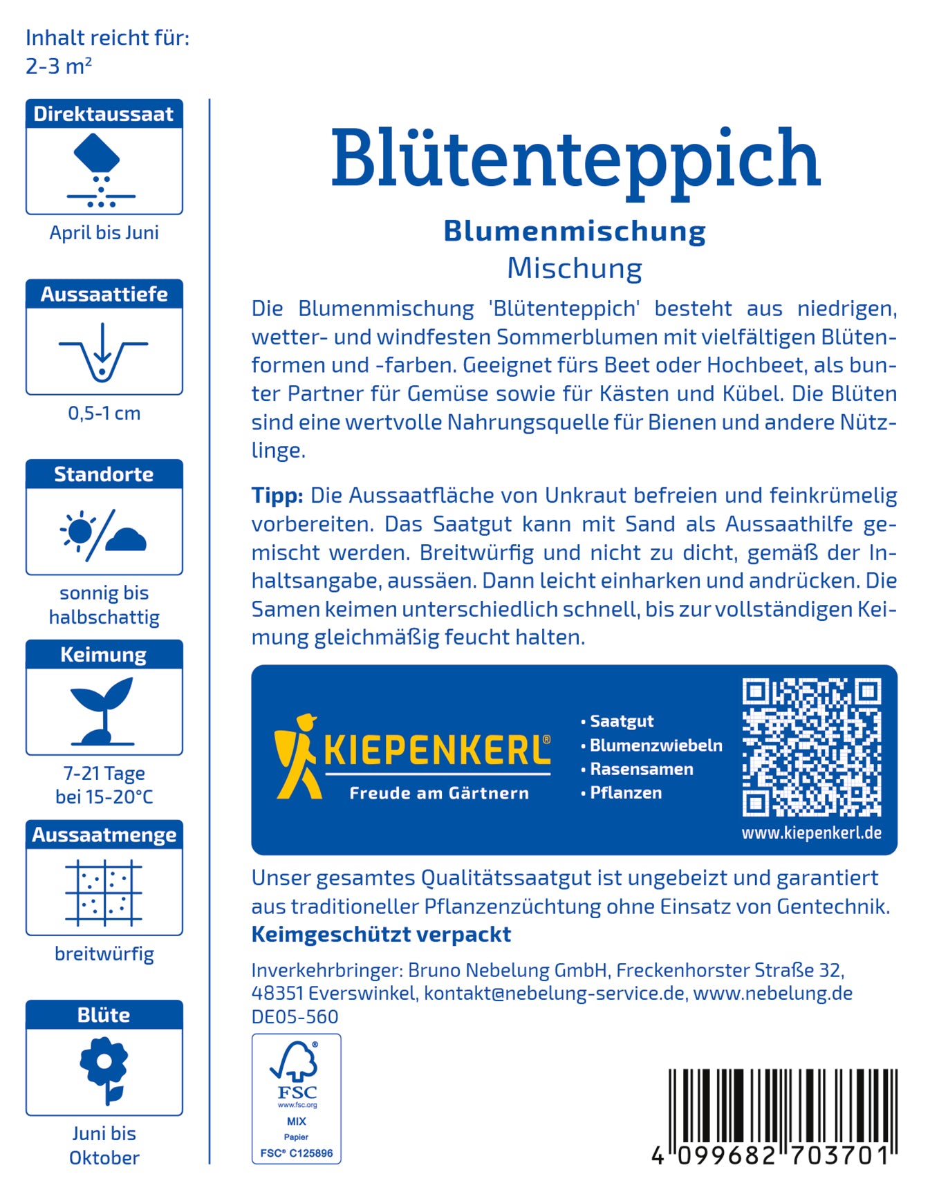 Blumenmischung Blütenteppich