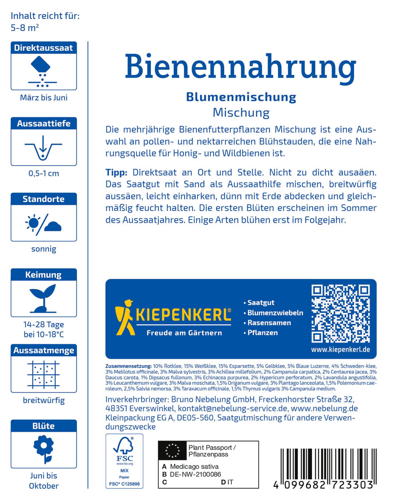 Blumenmischung Bienennahrung