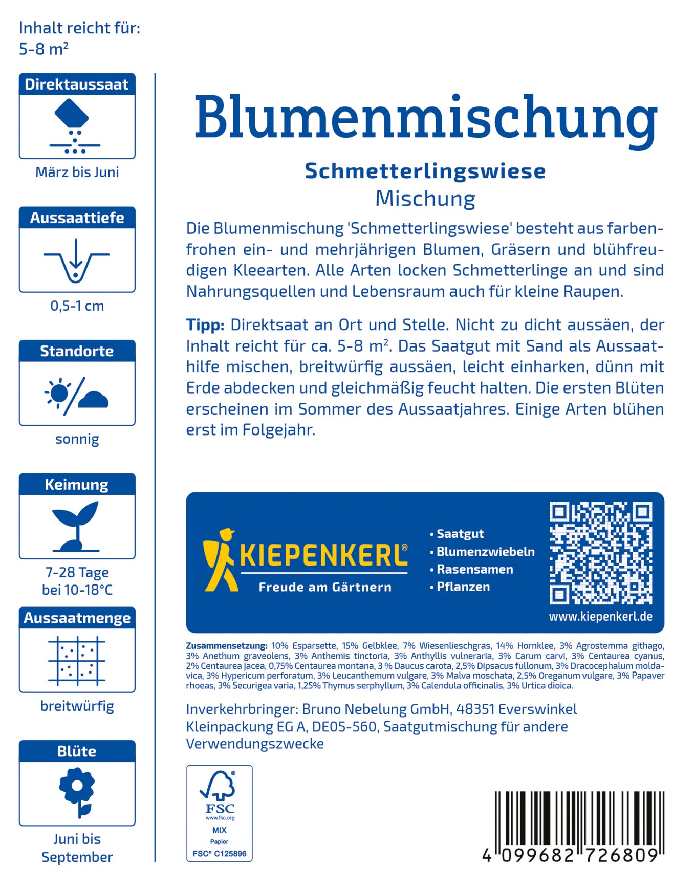 Blumenmischung Schmetterlingswiese