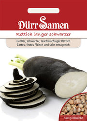 Winterrettich Langer schwarzer