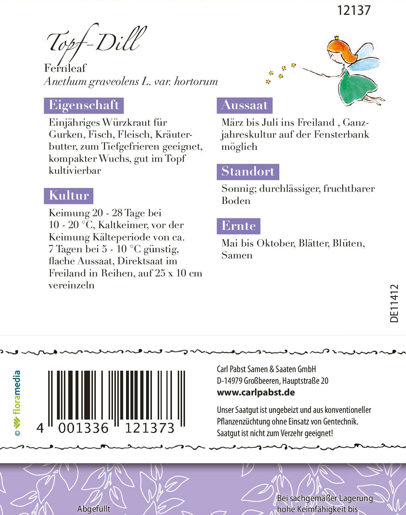 Topf-Dill Fernleaf
