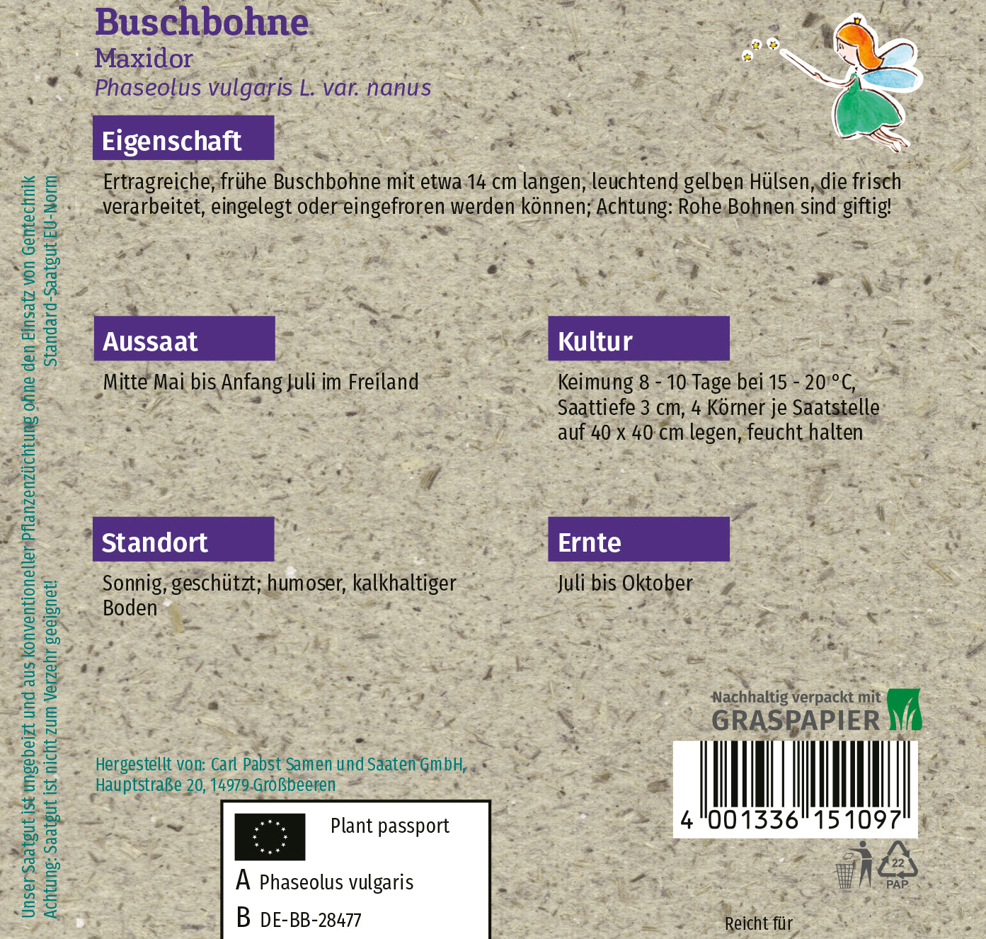 Buschbohne Maxidor
