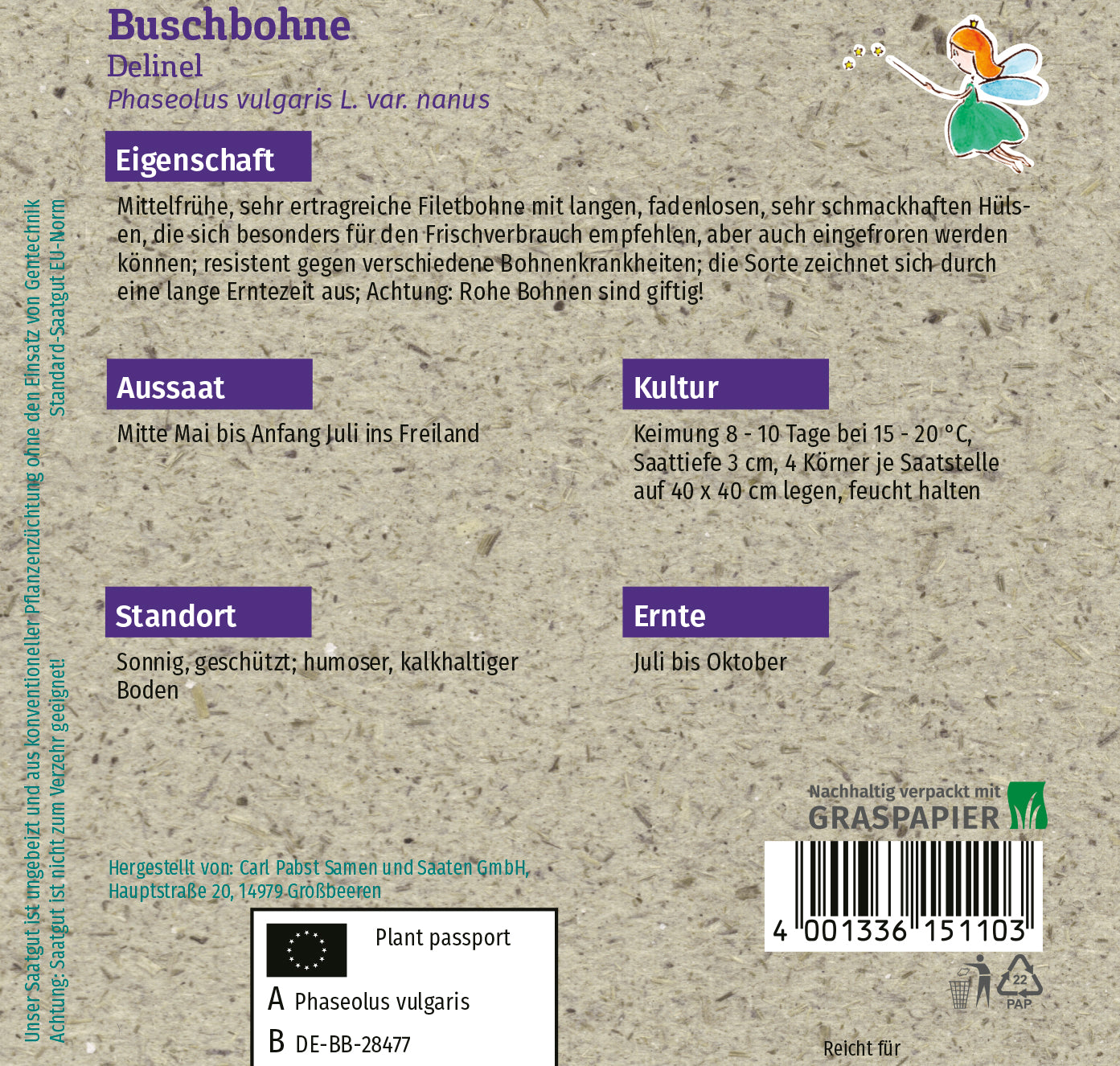 Buschbohne Delinel