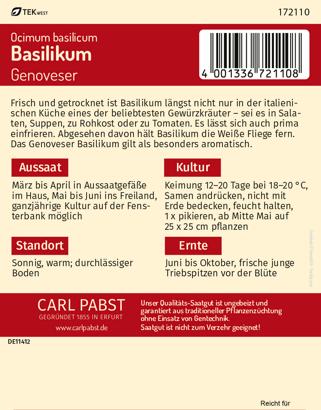 Basilikum Genoveser