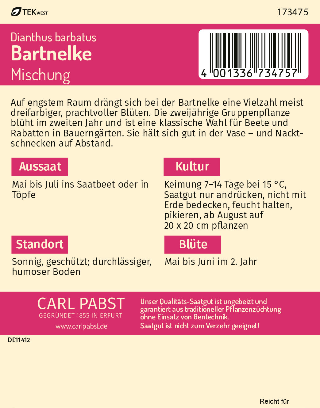 Bartnelke Mischung