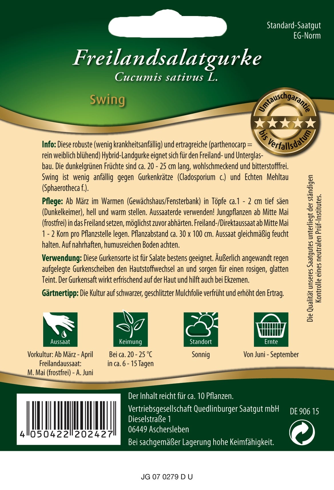 Gurken Freilandsalat- Swing