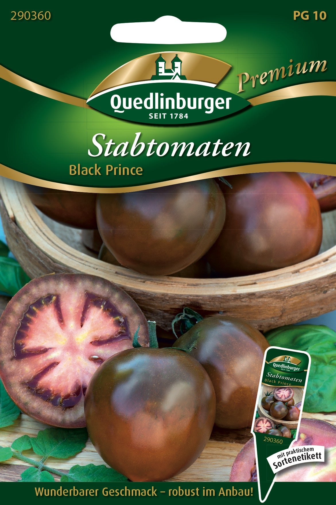 Stab-Tomaten Black Prince