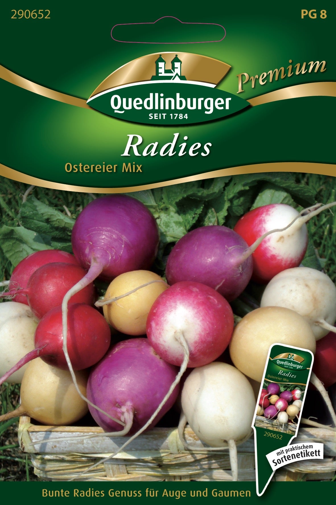 Radies Ostereier Mischung