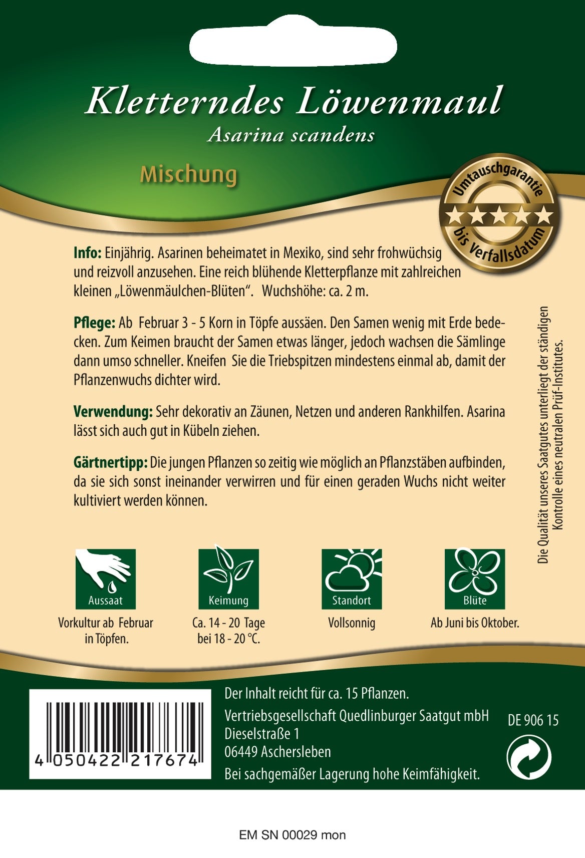 Kletterndes Löwenmaul Mischung