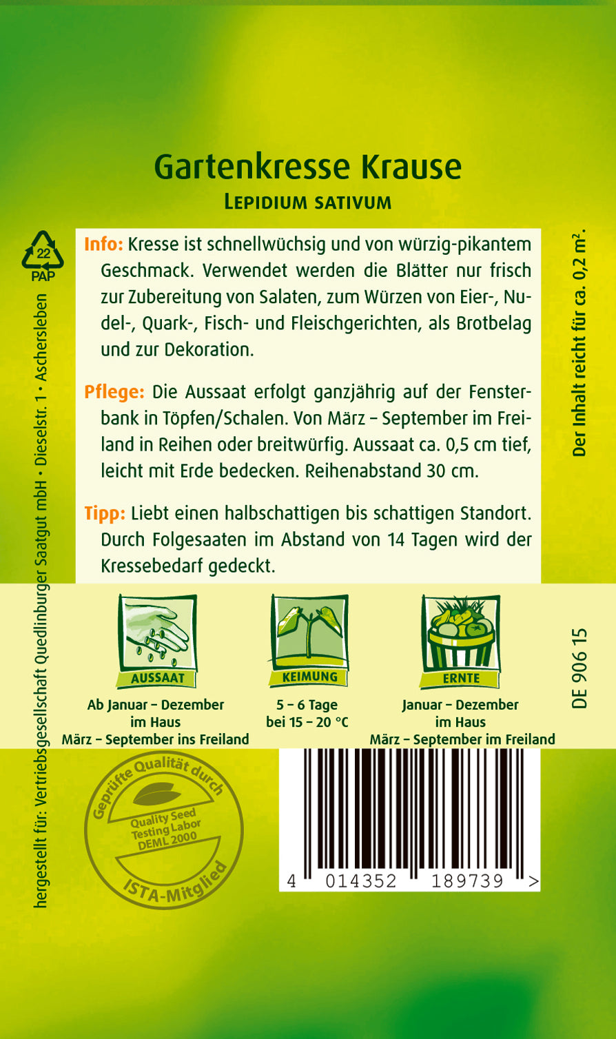 Gartenkresse Krause