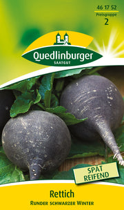 Rettich Runder schwarzer