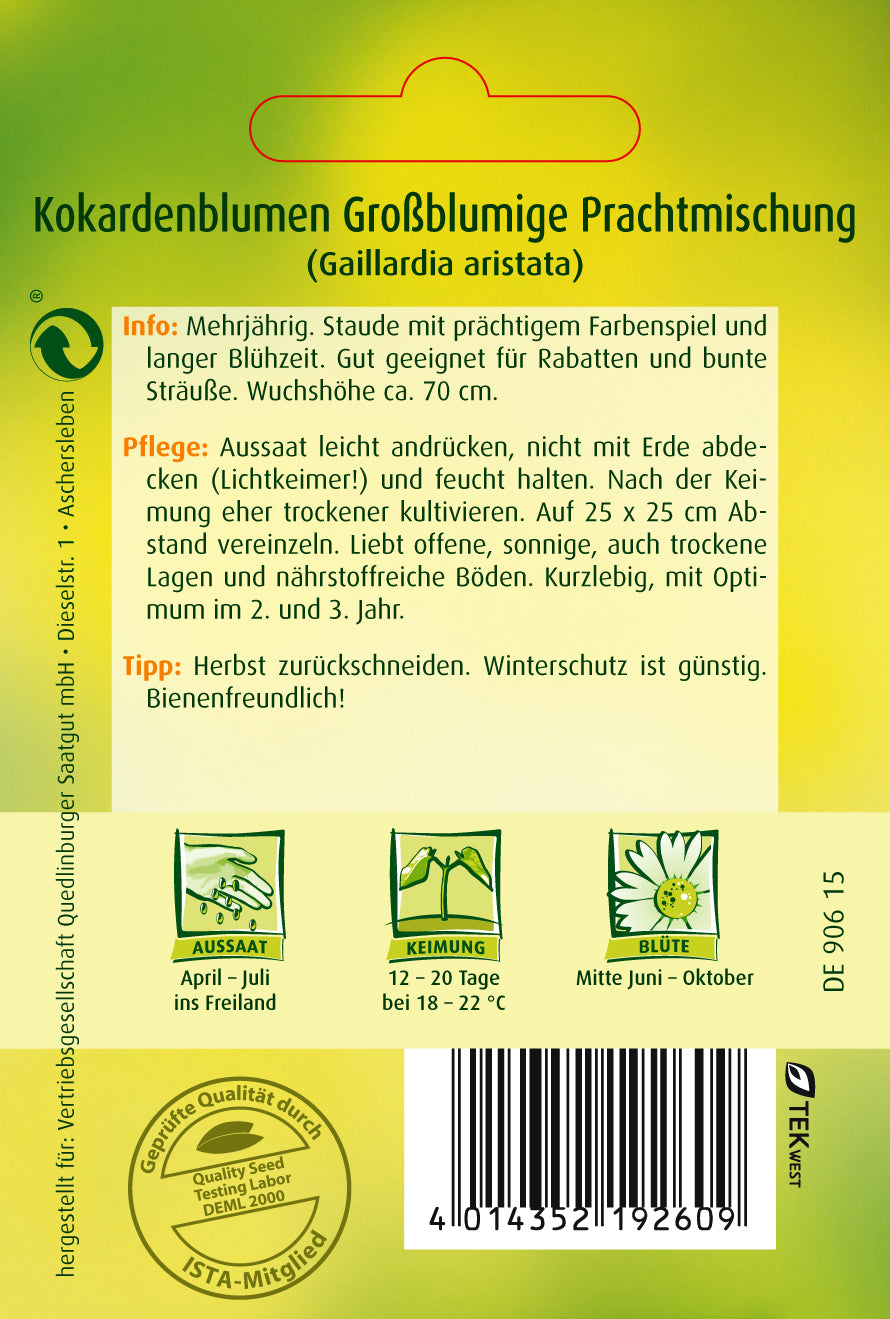 Kokardenblume Großblumige Mischung