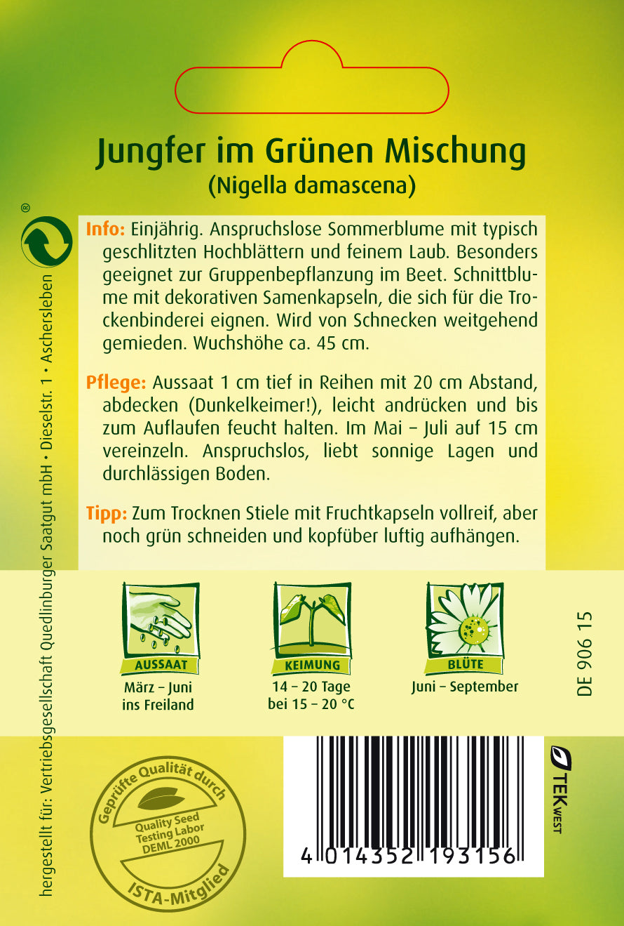 Jungfer im Grünen Mischung
