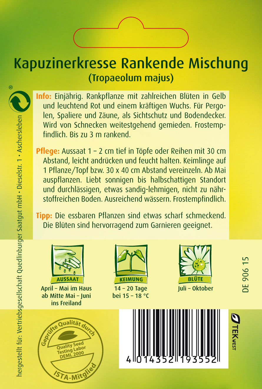 Kapuzinerkresse Rankende Mischung