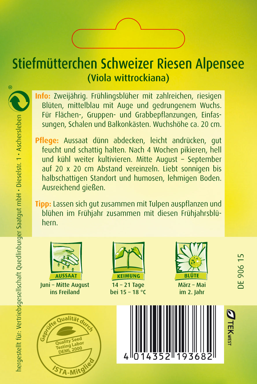 Stiefmütterchen Schweizer Riesen Alpensee