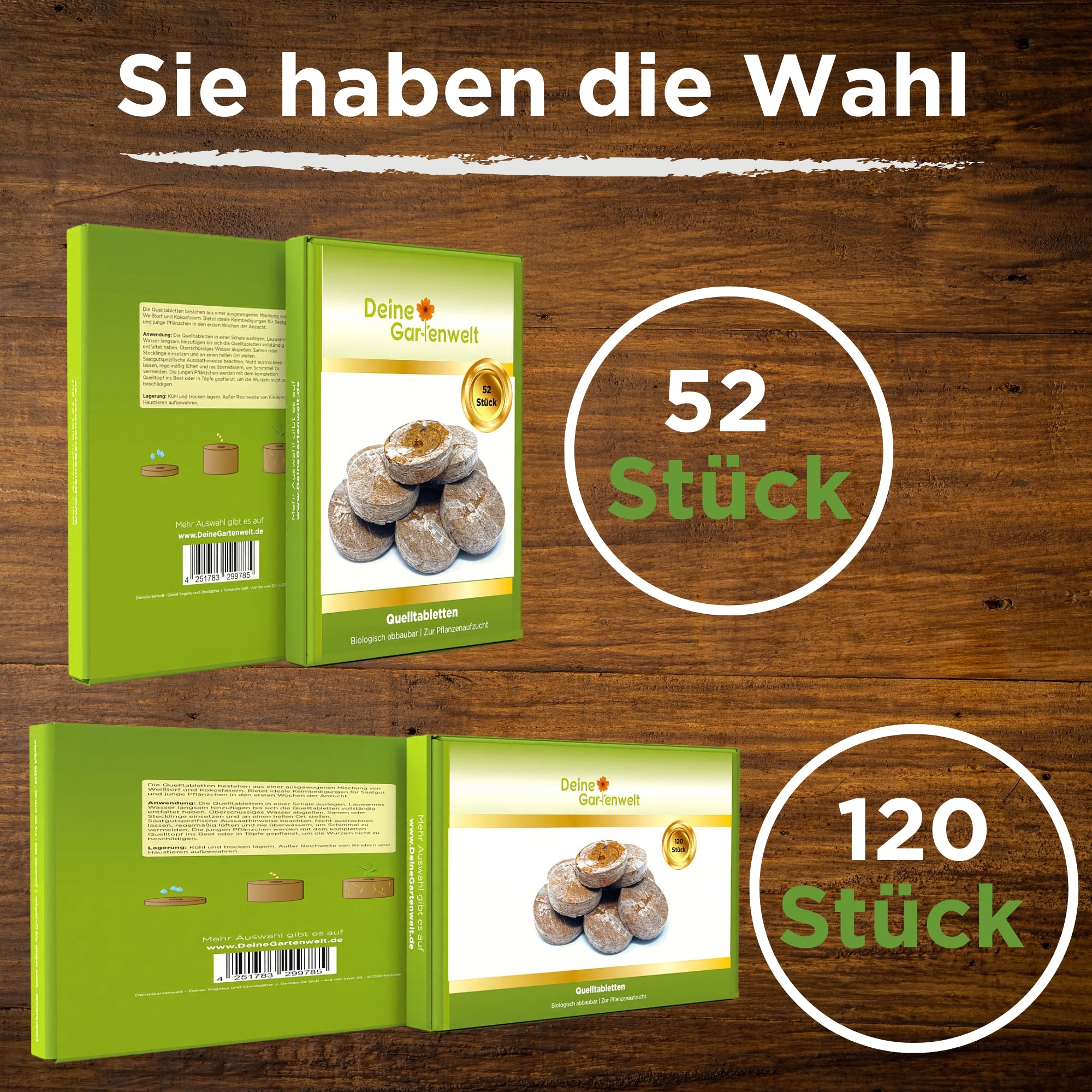 Quelltabletten 120 Stück