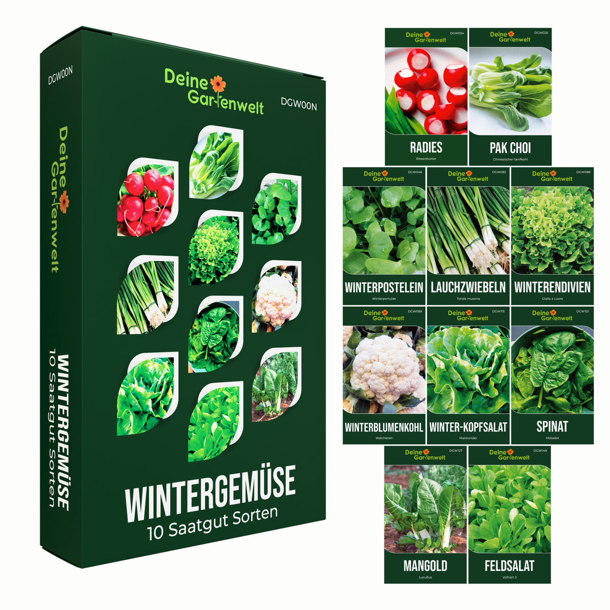 Wintergemüsesamen Set mit 10 Sorten