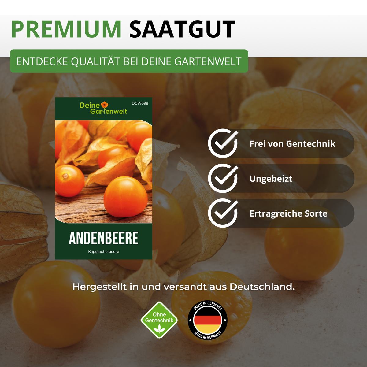 Physalis Andenbeere Kapstachelbeere Saatgut