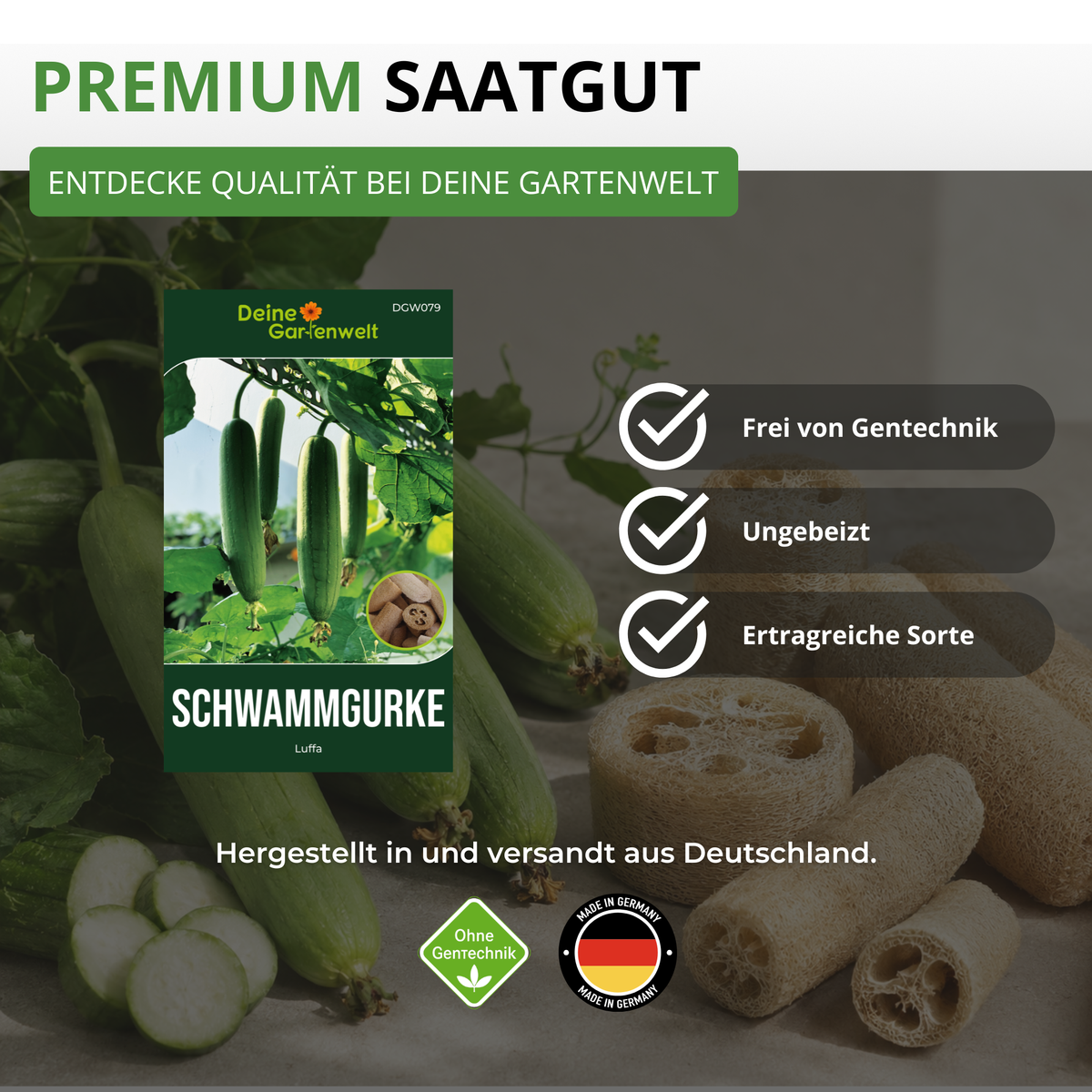 Schwammgurke Luffa Saatgut