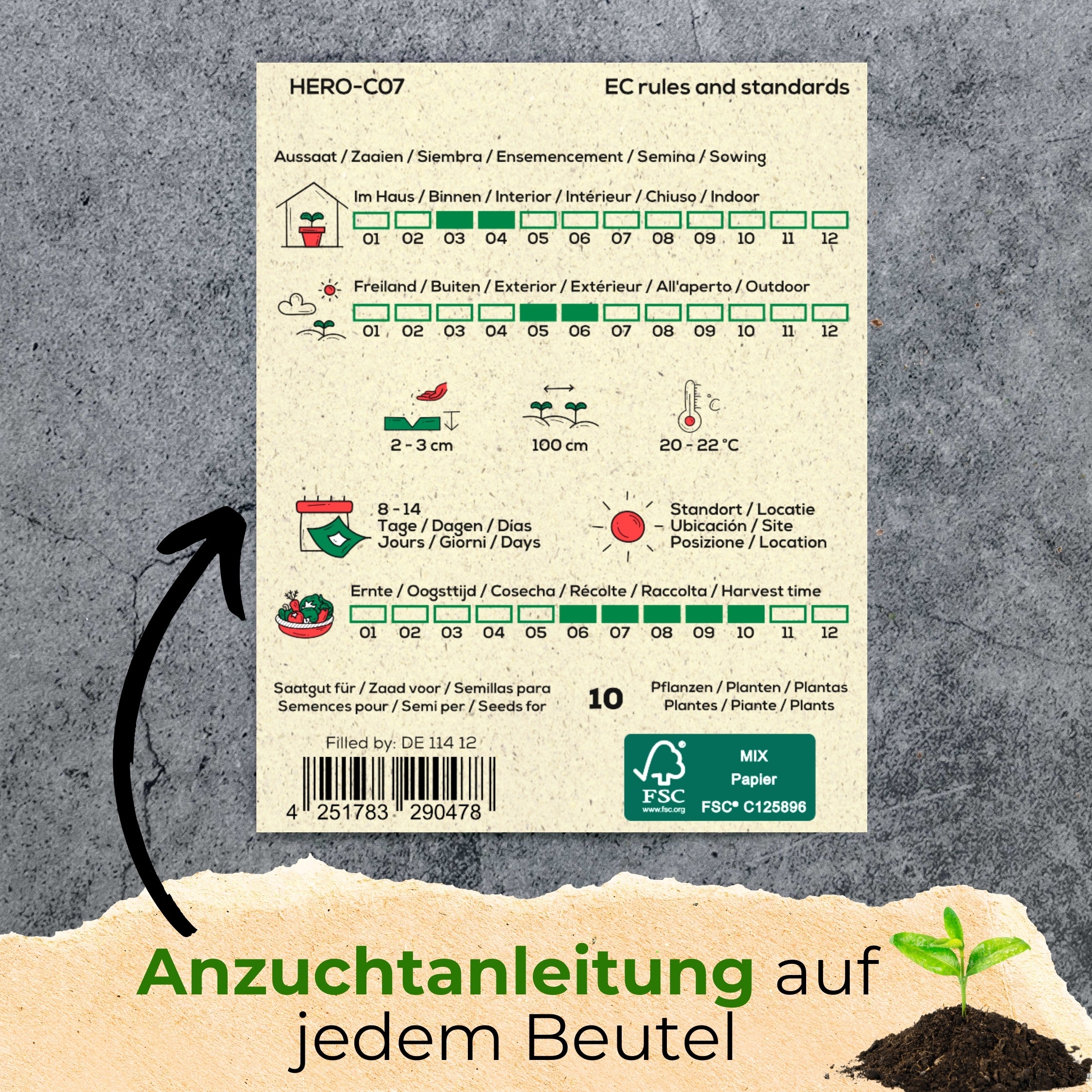 BIO Essbare Blüten Blumensamen-Set mit 10 Sorten