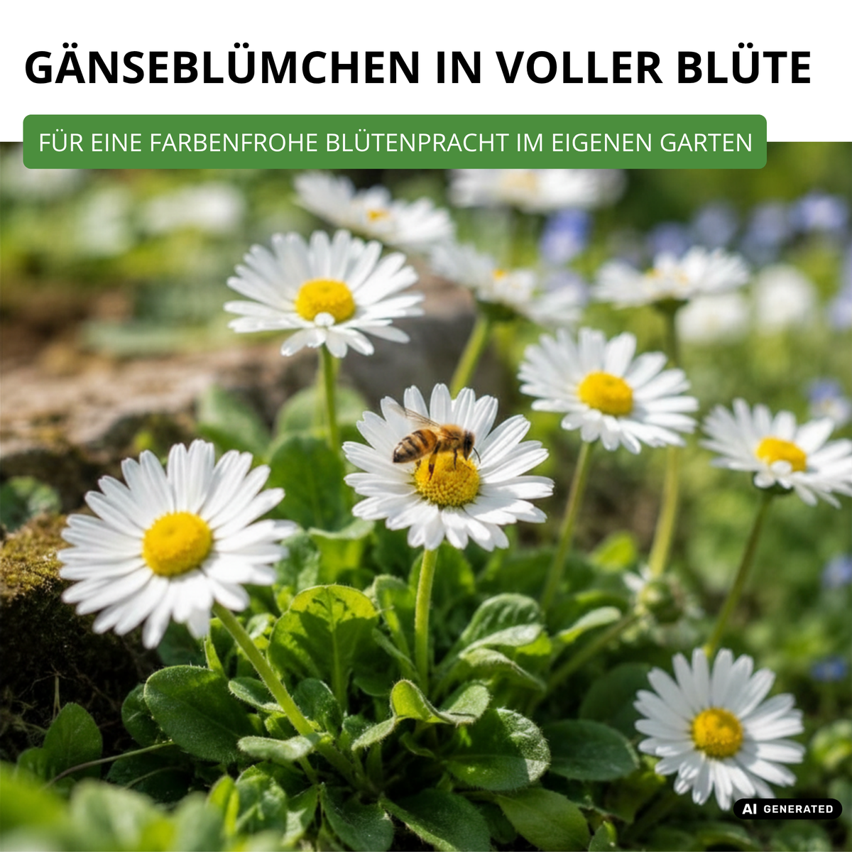 Gänseblümchen Einfach weiß Saatgut