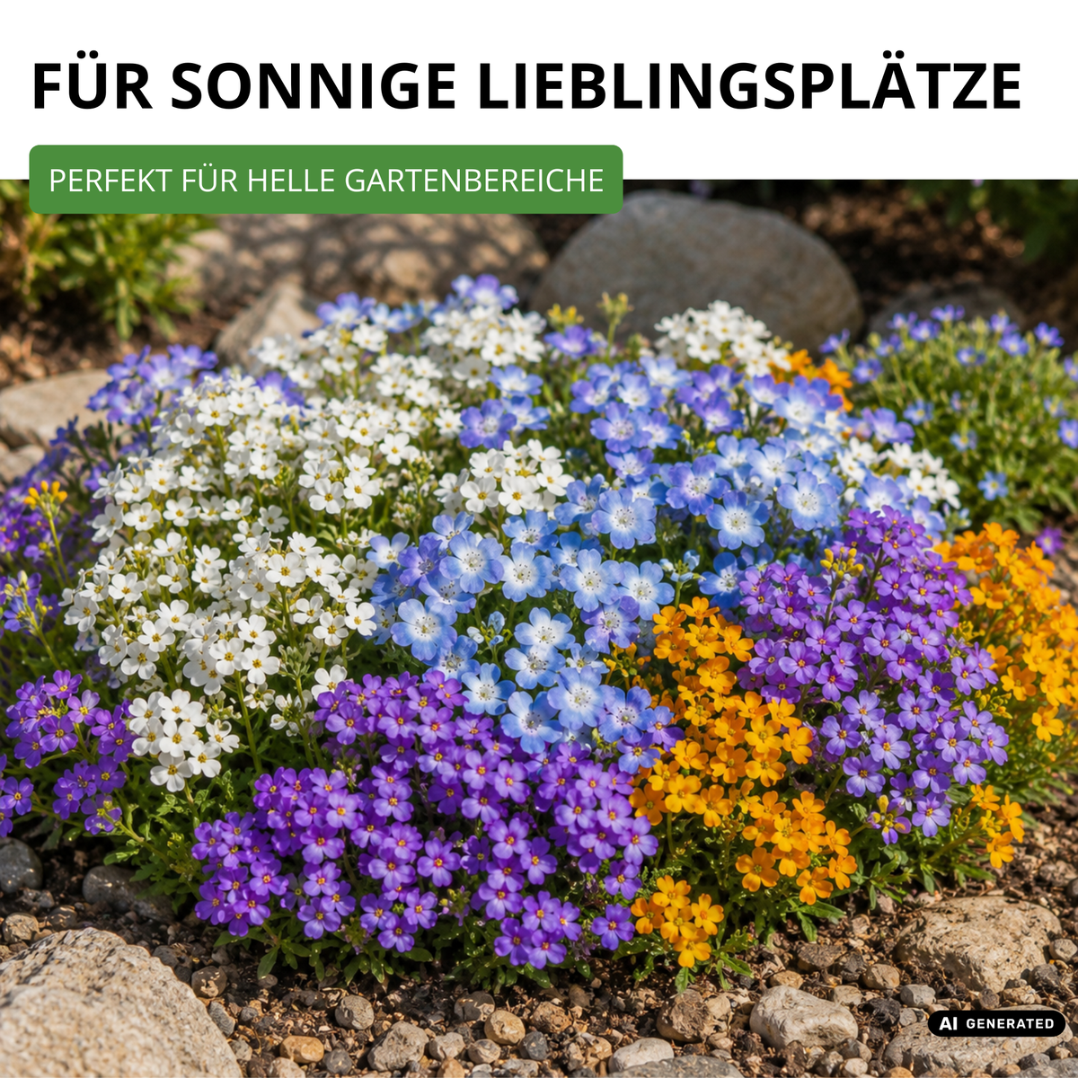 Blumenmischung Steingarten winterharte Stauden Saatgut