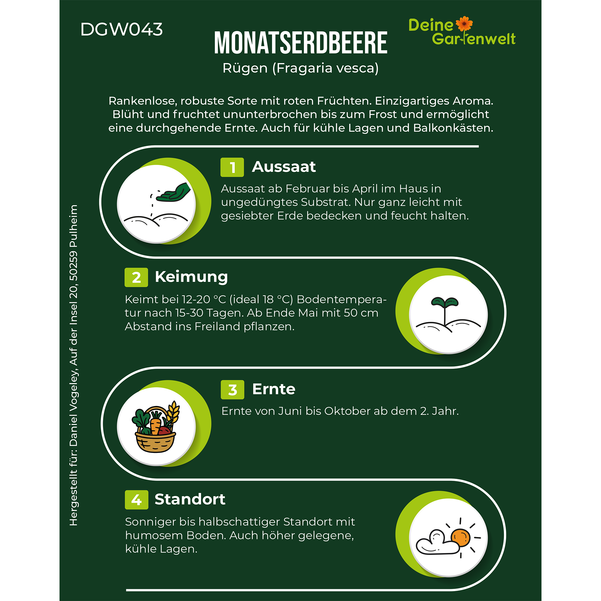 Monatserdbeeren Rügen