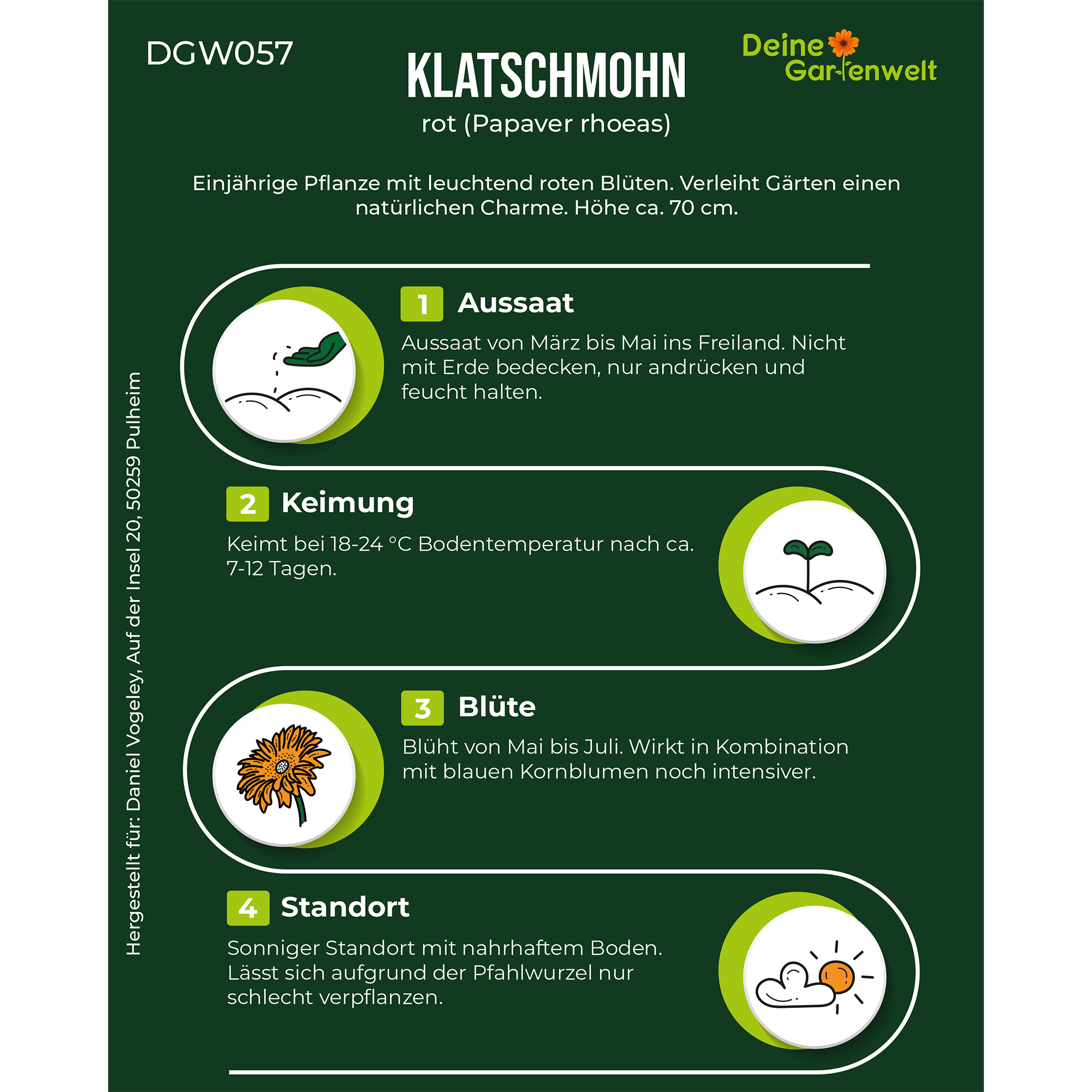 Klatsch-Mohn rot