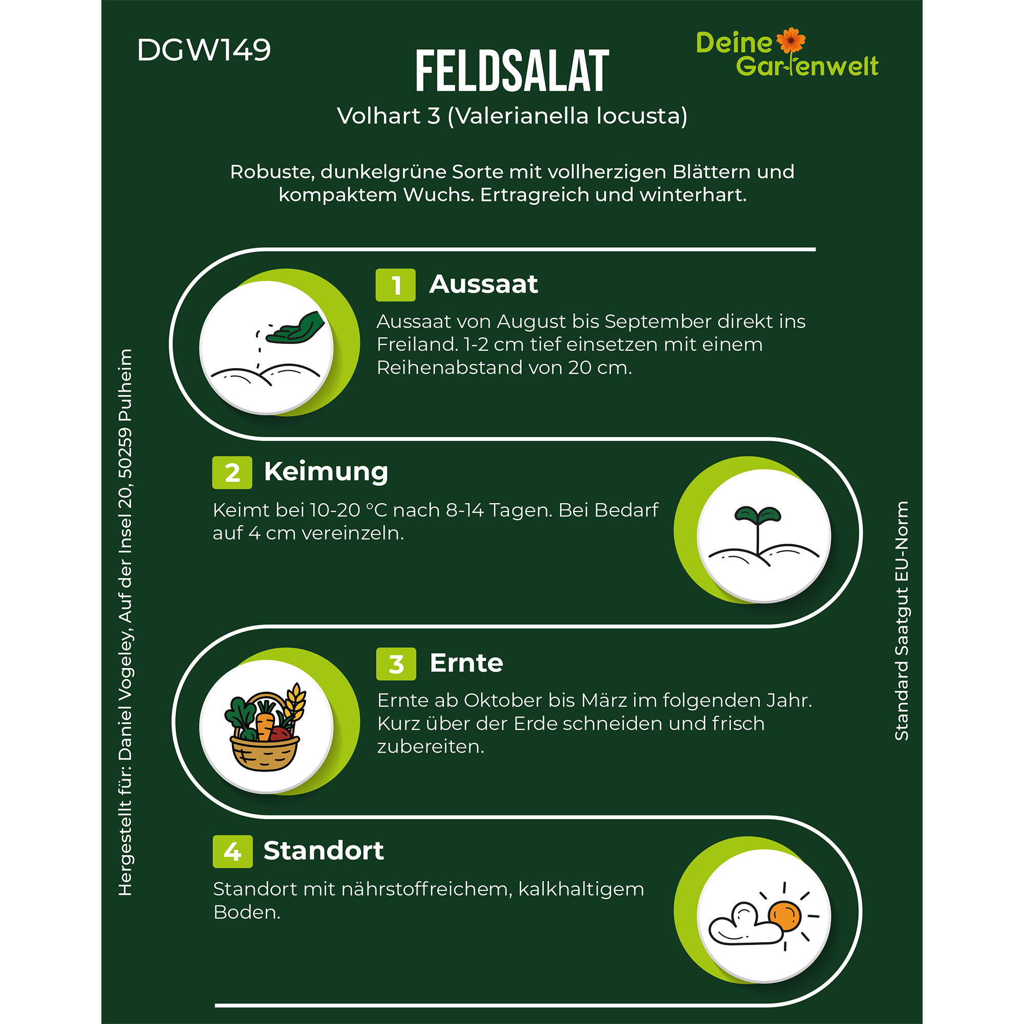 Feldsalat Volhart 3